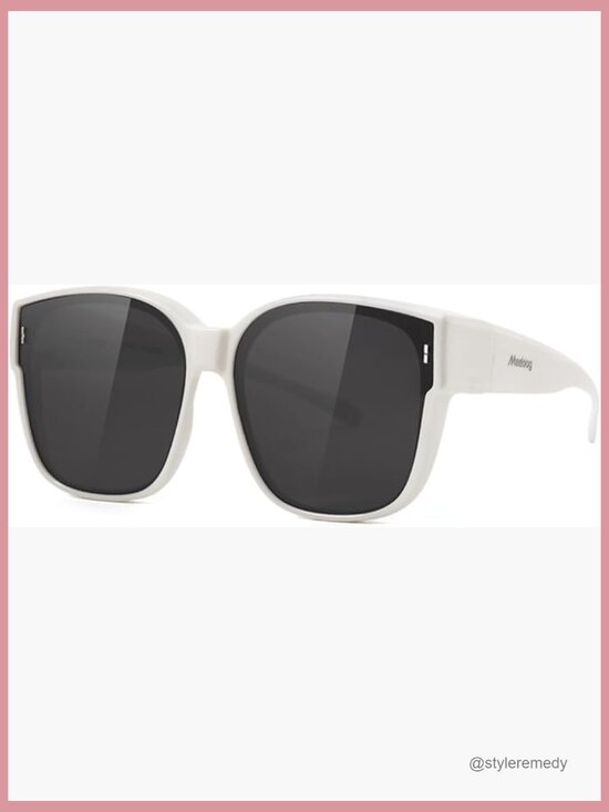 Large Polarized Fit Over Glasses Sunglasses, Oversized Square Shades